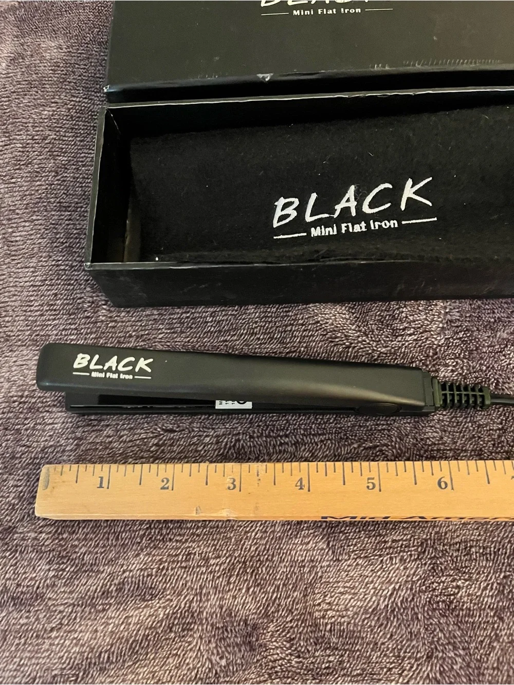 Advance Techniques Green Bendable Hair Roller Set Black Mini Flat Iron